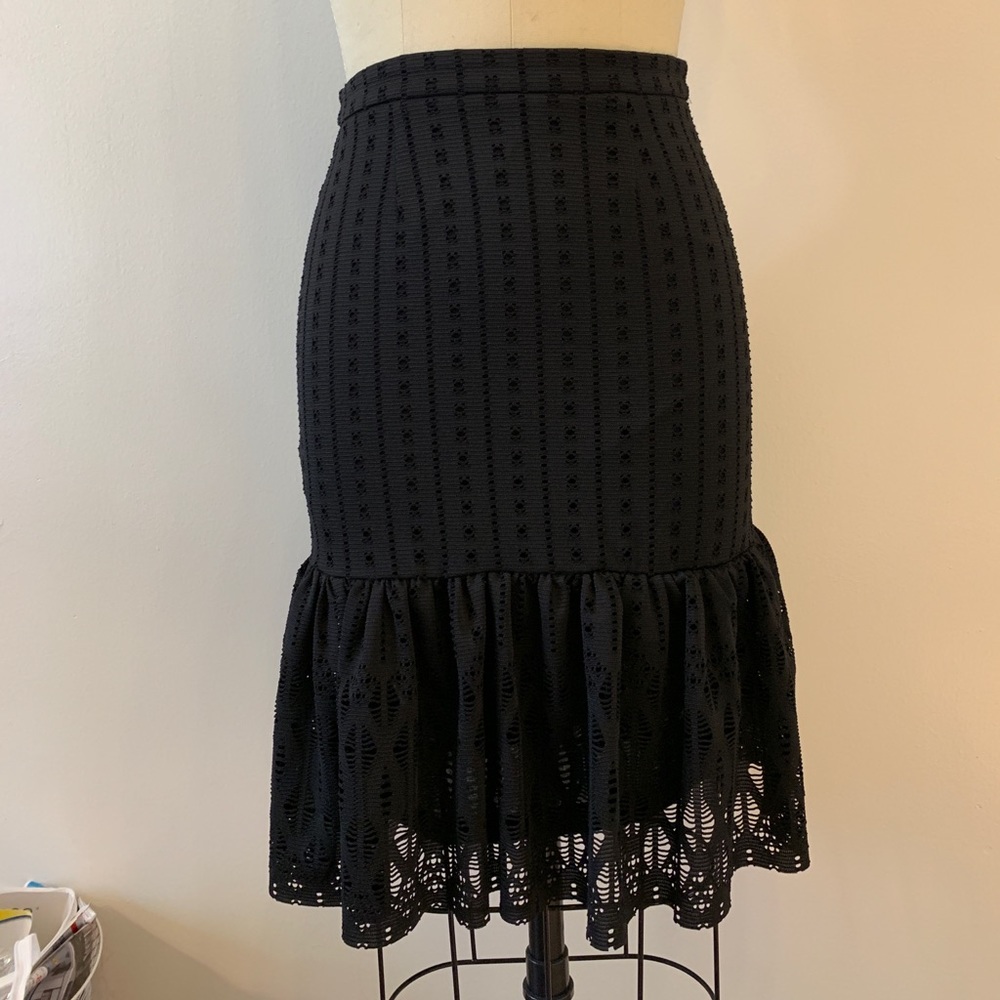 Anthropologie Moulinette Soeurs black pencil skirt